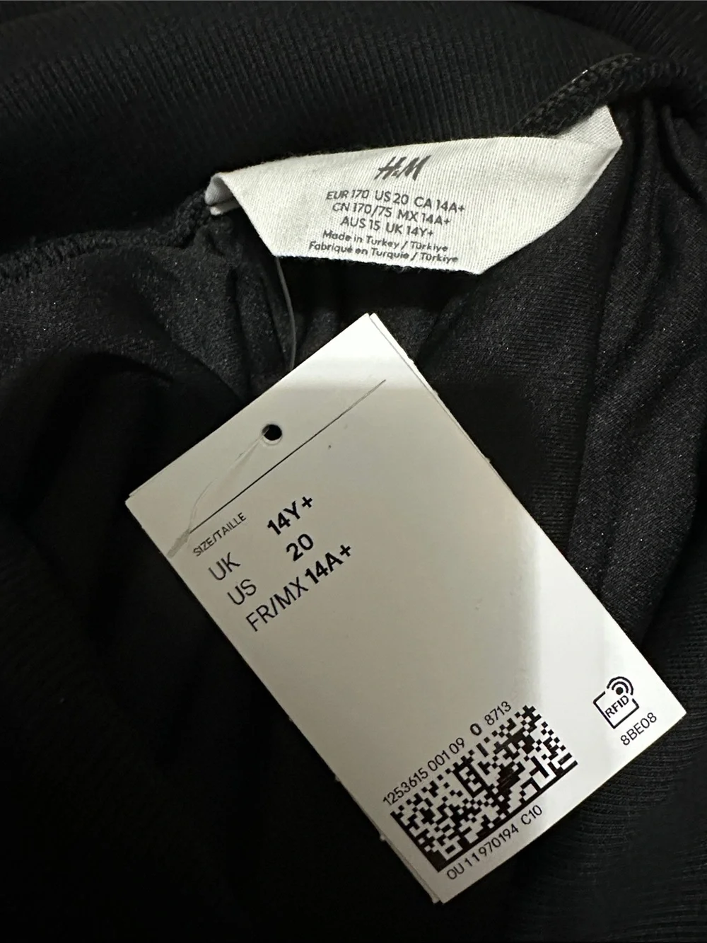 H&M Black Ribbed Jacket with Tag